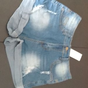Blue jean shorts